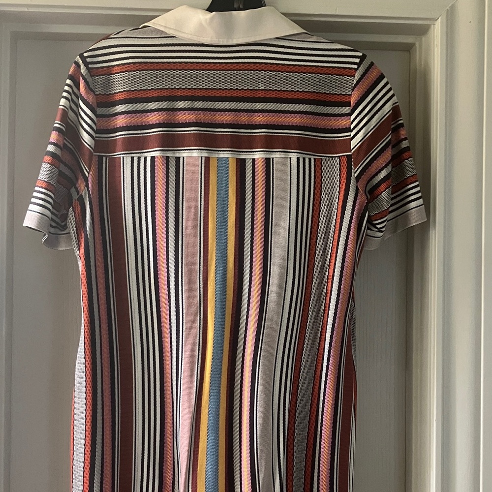 Tory Burch Striped Polo Midi Dress - Picture 3 of 6